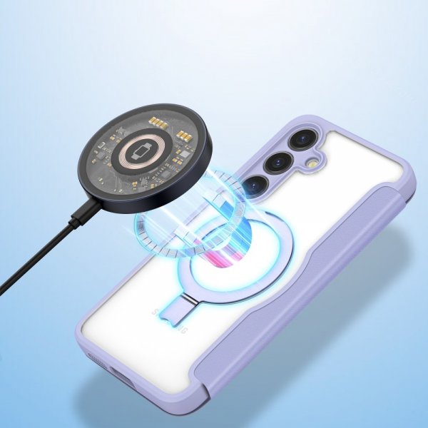 Dux Ducis Samsung Galaxy S24 Plus Fodral Skin X Pro Series Kickstand MagSafe Lila