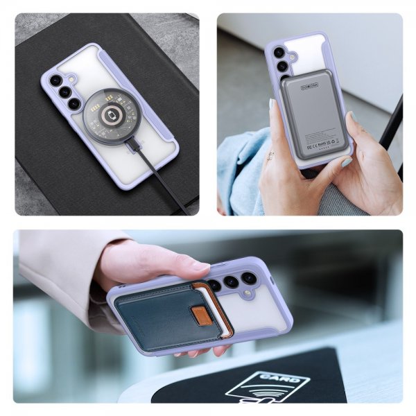 Dux Ducis Samsung Galaxy S24 Plus Fodral Skin X Pro Series Kickstand MagSafe Lila