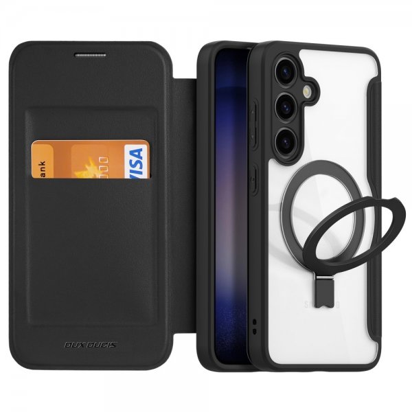 Dux Ducis Samsung Galaxy S24 Plus Fodral Skin X Pro Series Kickstand MagSafe Svart