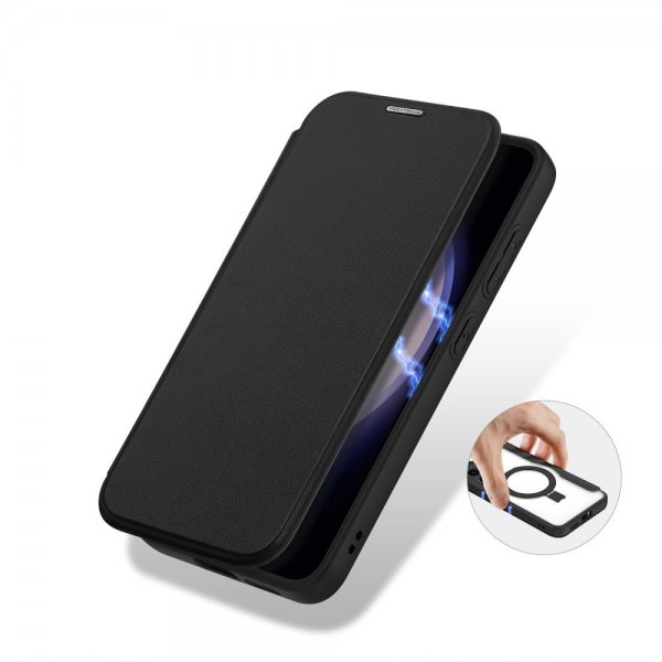 Dux Ducis Samsung Galaxy S24 Plus Fodral Skin X Pro Series Kickstand MagSafe Svart
