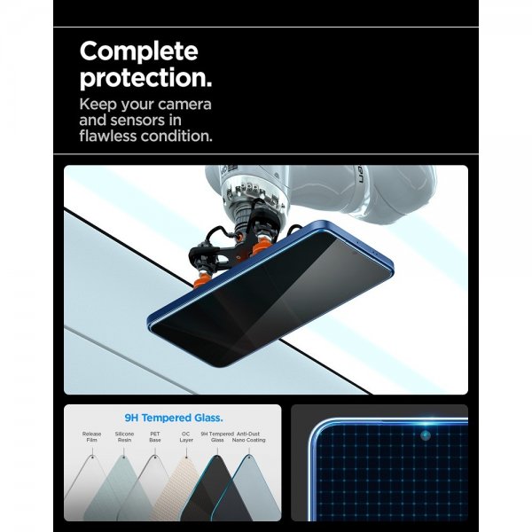 Spigen Samsung Galaxy S24 Plus/Galaxy S25 Plus Skärmskydd GLAS.tR EZ Fit Privacy 2-pack