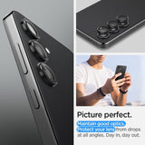 Spigen Samsung Galaxy S24 Plus Kameraskydd GLAS.tR EZ Fit Optik Pro 2-pack Svart