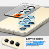 Spigen Samsung Galaxy S24 Plus Kameraskydd GLAS.tR EZ Fit Optik Pro 2-pack Gul