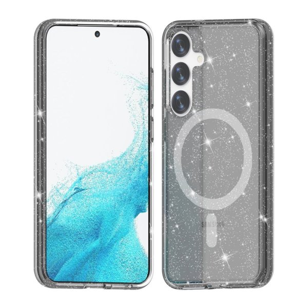 Samsung Galaxy S24 Plus Skal Glitter MagSafe Svart