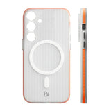 Rvelon Samsung Galaxy S24 Plus Skal Korrugerad MagSafe Orange