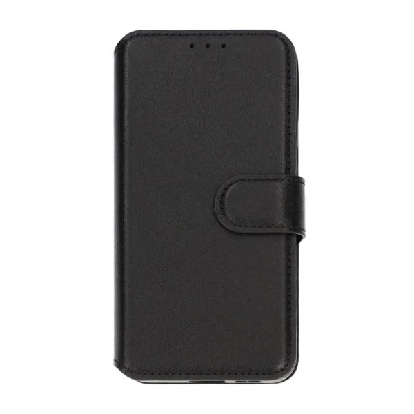 Rvelon Samsung Galaxy S24 Plus Fodral Äkta Läder Kortfack Svart