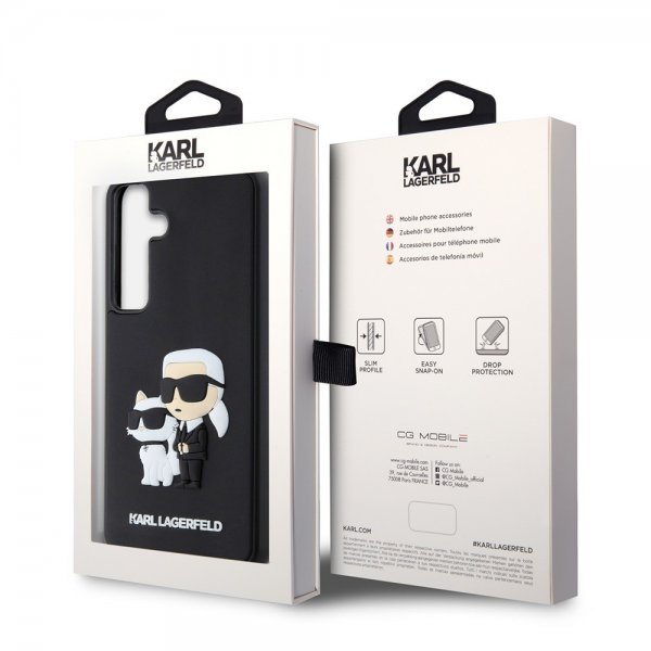Karl Lagerfeld Samsung Galaxy S24 Plus Skal 3D Rubber Karl & Choupette Svart