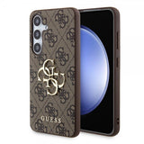 Guess Samsung Galaxy S24 Plus Skal 4G Metal Logo Brun