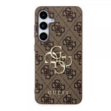 Guess Samsung Galaxy S24 Plus Skal 4G Metal Logo Brun