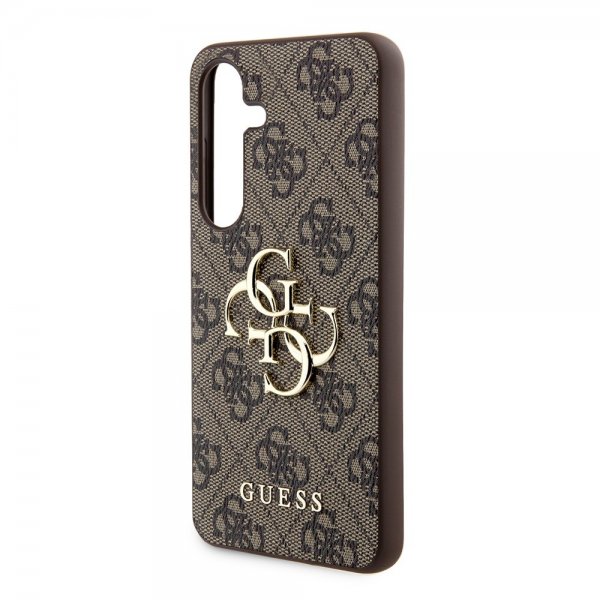 Guess Samsung Galaxy S24 Plus Skal 4G Metal Logo Brun