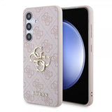 Guess Samsung Galaxy S24 Plus Skal 4G Metal Logo Rosa