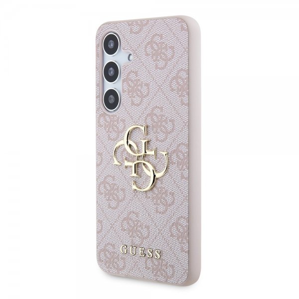 Guess Samsung Galaxy S24 Plus Skal 4G Metal Logo Rosa