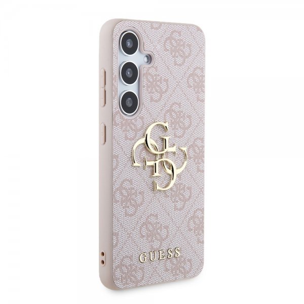 Guess Samsung Galaxy S24 Plus Skal 4G Metal Logo Rosa