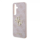 Guess Samsung Galaxy S24 Plus Skal 4G Metal Logo Rosa