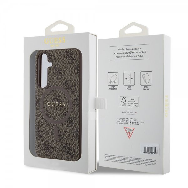 Guess Samsung Galaxy S24 Plus Skal 4G Pattern MagSafe Brun
