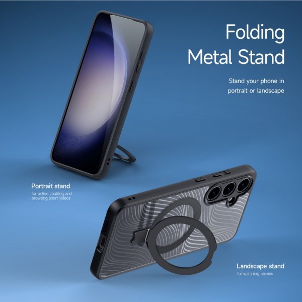 Dux Ducis Samsung Galaxy S24 Plus Skal Aimo Series MagSafe Kickstand Svart