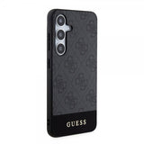 Guess Samsung Galaxy S24 Plus Skal Bottom Stripe Metal Logo Svart