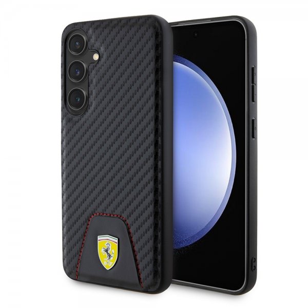 Ferrari Samsung Galaxy S24 Plus Skal Carbon & Stripe Svart