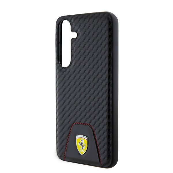 Ferrari Samsung Galaxy S24 Plus Skal Carbon & Stripe Svart