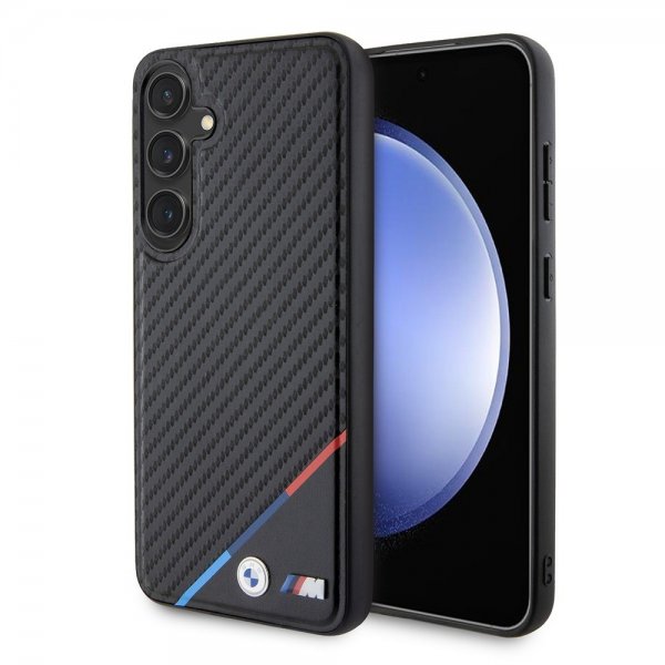 BMW Samsung Galaxy S24 Plus Skal Carbon Tricolor Stripe MagSafe Svart