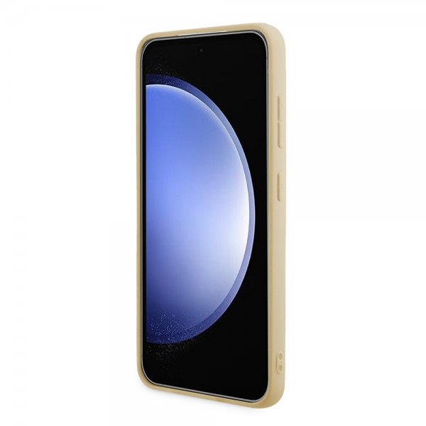 Guess Samsung Galaxy S24 Plus Skal Fixed Glitter Guld