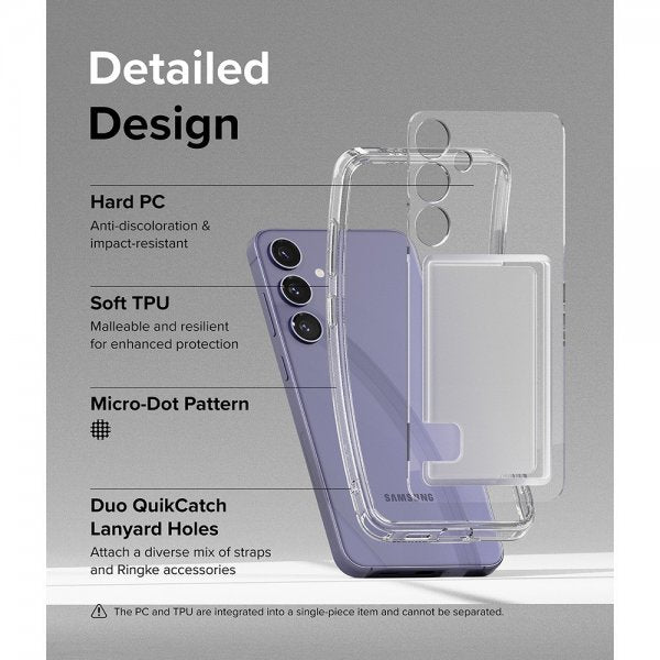 Ringke Samsung Galaxy S24 Plus Skal Fusion Card Clear