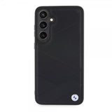 BMW Samsung Galaxy S24 Plus Skal Genuine Leather Textured Svart