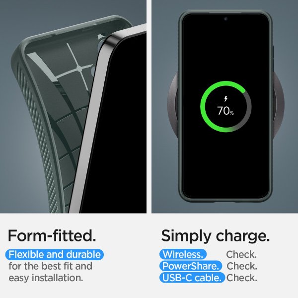 Spigen Samsung Galaxy S24 Plus Skal Liquid Air Abyss Green