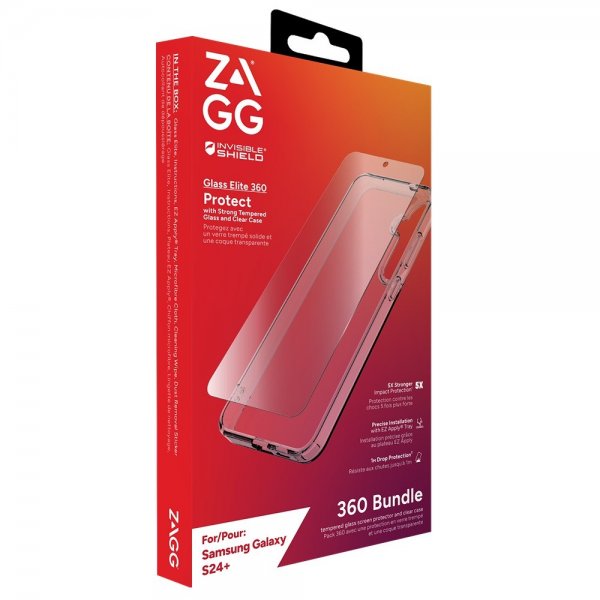 ZAGG InvisibleShield Samsung Galaxy S24 Plus Skal med Skärmskydd Glass Elite 360