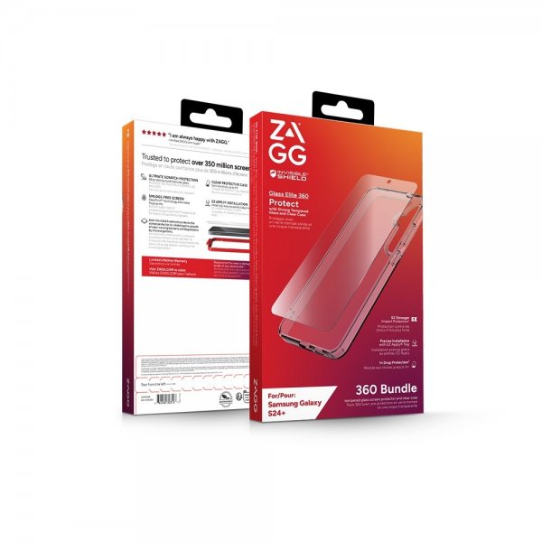 ZAGG InvisibleShield Samsung Galaxy S24 Plus Skal med Skärmskydd Glass Elite 360