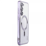Enkay Samsung Galaxy S24 Plus Skal Pläterad Kant Glitter MagSafe Lila