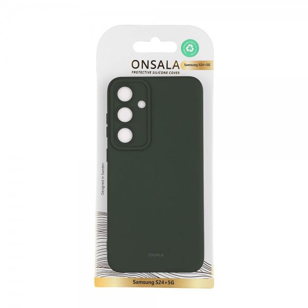 Onsala Samsung Galaxy S24 Plus Skal Silikon Olive Green