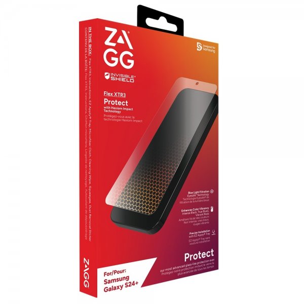 ZAGG InvisibleShield Samsung Galaxy S24 Plus Skärmskydd Flex XTR3