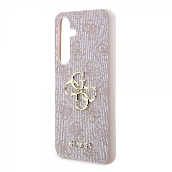 Guess Samsung Galaxy S24 Skal 4G Metal Logo Rosa