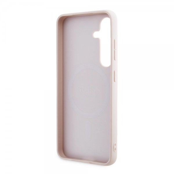 Guess Samsung Galaxy S24 Skal 4G Metal Logo Rosa