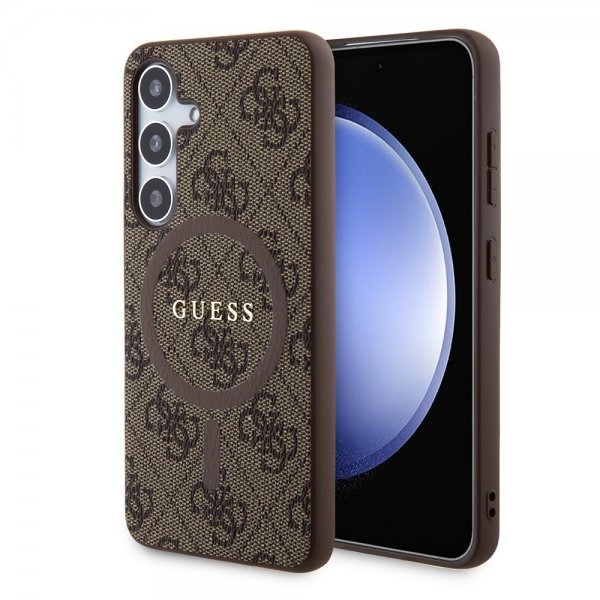 Guess Samsung Galaxy S24 Skal 4G Pattern MagSafe Brun