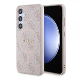 Guess Samsung Galaxy S24 Skal 4G Pattern MagSafe Rosa