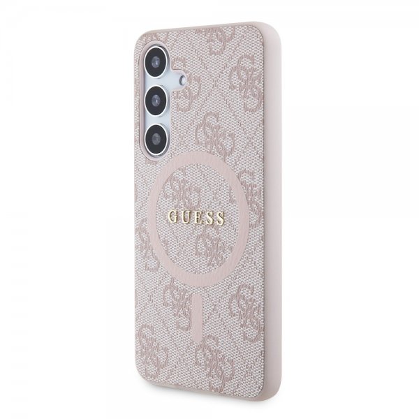 Guess Samsung Galaxy S24 Skal 4G Pattern MagSafe Rosa