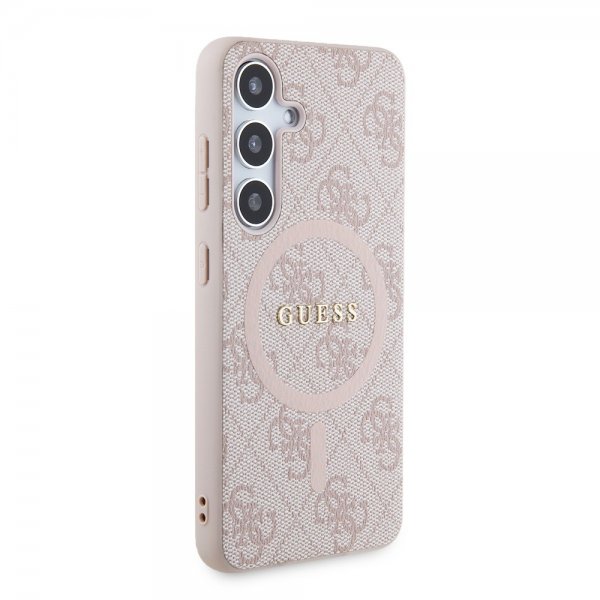 Guess Samsung Galaxy S24 Skal 4G Pattern MagSafe Rosa
