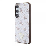 Guess Samsung Galaxy S24 Skal 4G Print Grained Vit