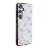 Guess Samsung Galaxy S24 Skal 4G Print Grained Vit