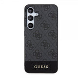 Guess Samsung Galaxy S24 Skal Bottom Stripe Metal Logo Svart
