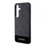 Guess Samsung Galaxy S24 Skal Bottom Stripe Metal Logo Svart