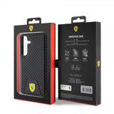 Ferrari Samsung Galaxy S24 Skal Carbon & Stripe Svart