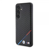 BMW Samsung Galaxy S24 Skal Carbon Tricolor Stripe MagSafe Svart