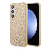 Guess Samsung Galaxy S24 Skal Fixed Glitter Guld