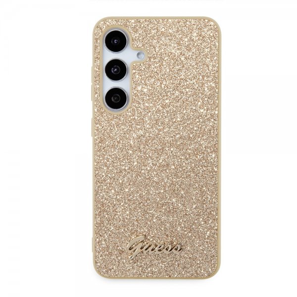 Guess Samsung Galaxy S24 Skal Fixed Glitter Guld