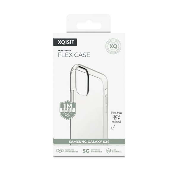 Xqisit Samsung Galaxy S24 Skal Flex Case Transparent