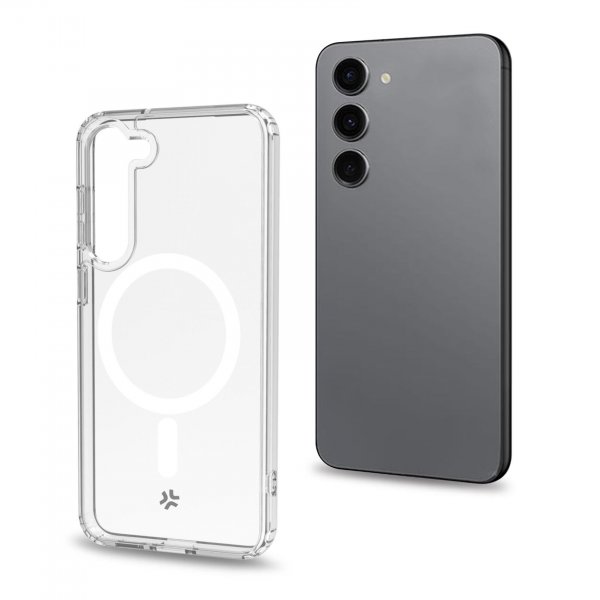 Celly Samsung Galaxy S24 Skal GELSKINMAG MagSafe Transparent