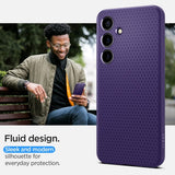 Spigen Samsung Galaxy S24 Skal Liquid Air Deep Purple